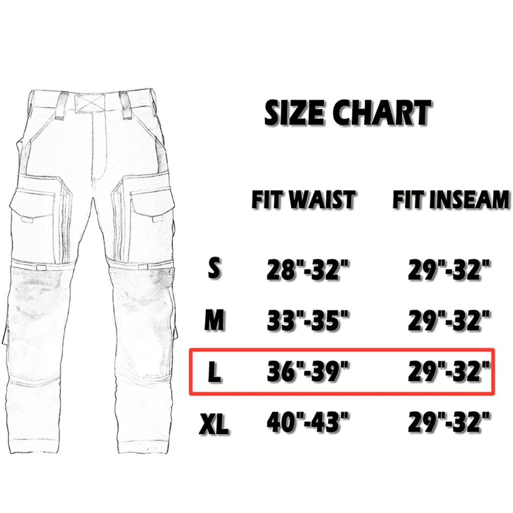 ZAPT Tactical Pants Molle Ripstop Combat Trousers Hunting Army for Men (Large) - Picture 3 of 9